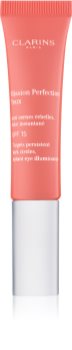 Clarins Mission Perfection posvetlitvena krema za predel okoli oči proti zabuhlosti in temnim kolobarjem SPF 15