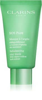 Clarins SOS Pure mască cu argilă pentru piele mixta spre grasa