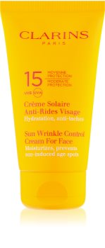 Clarins Sun Protection αντηλιακή κρέμα ενάντια στη γήρανση της επιδερμίδας SPF 15