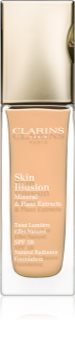 Clarins Face Make-Up Skin Illusion Brightening Foundation for Natural Look SPF 10