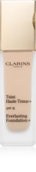 Clarins Face Make-Up Everlasting Foundation+ дълготраен течен фон дьо тен SPF 15