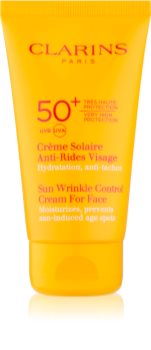 Clarins Sun Protection αντηλιακή κρέμα ενάντια στη γήρανση της επιδερμίδας SPF 50+