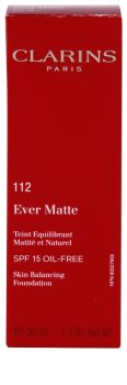 Clarins Face Make-Up Ever Matte матуючий тональний крем для звуження пор SPF 15