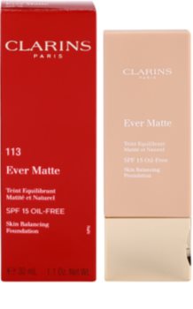 Clarins Face Make-Up Ever Matte machiaj matififiant pentru a minimiza porii SPF 15