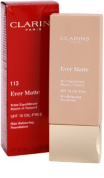 Clarins Face Make-Up Ever Matte machiaj matififiant pentru a minimiza porii SPF 15