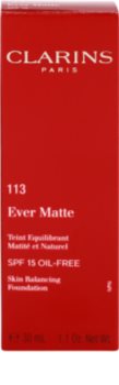 Clarins Face Make-Up Ever Matte machiaj matififiant pentru a minimiza porii SPF 15