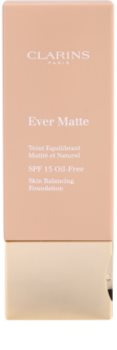 Clarins Face Make-Up Ever Matte machiaj matififiant pentru a minimiza porii SPF 15