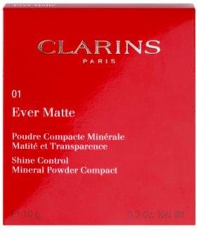 Clarins Face Make-Up Ever Matte ásványi kompakt alapozó matt hatásért