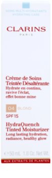 Clarins HydraQuench lehký tónovací krém s hydratačním účinkem SPF 15