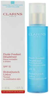 Clarins HydraQuench hydratačná starostlivosť pre normálnu a zmiešanú pleť SPF 15
