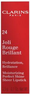 Clarins Lip Make-Up Joli Rouge Brillant hidratáló rúzs magasfényű