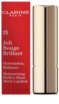 Clarins Lip Make-Up Joli Rouge Brillant hydratačný rúž s vysokým leskom