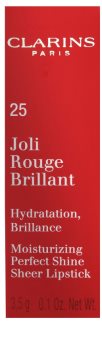 Clarins Lip Make-Up Joli Rouge Brillant hydratačný rúž s vysokým leskom