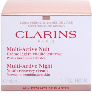 Clarins Multi-Active crema de noche reparadora revitalizante para pieles normales y mixtas