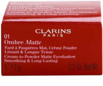 Clarins Eye Make-Up Ombre Matte langanhaltender Lidschatten mit Matt-Effekt