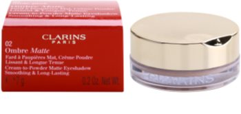 Clarins Eye Make-Up Ombre Matte стійкі тіні для повік з матуючим ефектом
