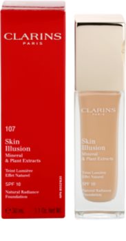 Clarins Face Make-Up Skin Illusion machiaj de stralucire pentru un look natural SPF 10