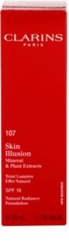 Clarins Face Make-Up Skin Illusion machiaj de stralucire pentru un look natural SPF 10