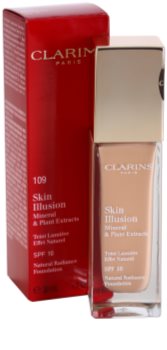 Clarins Face Make-Up Skin Illusion machiaj de stralucire pentru un look natural SPF 10