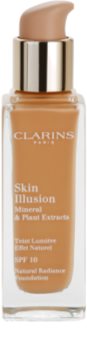 Clarins Face Make-Up Skin Illusion rozjasňujúci make-up pre prirodzený vzhľad SPF 10