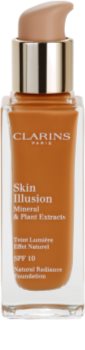 Clarins Face Make-Up Skin Illusion aufhellendes Make up für einen natürlichen Look LSF 10
