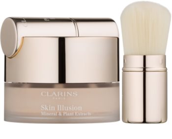 Clarins Face Make-Up Skin Illusion pudrasti make-up s čopičem