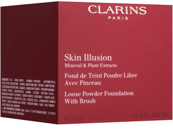 Clarins Face Make-Up Skin Illusion pudrasti make-up s čopičem