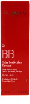 Clarins Face Make-Up BB Skin Perfecting Cream BB Creme für ein makelloses und gleichmäßiges Aussehen der Haut SPF 25
