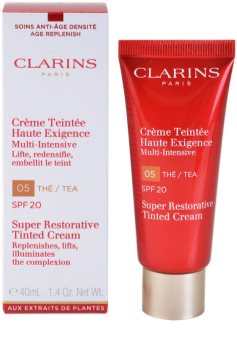 Clarins Super Restorative regeneračný tónovací krém proti vráskam SPF 20
