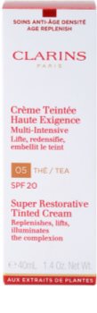 Clarins Super Restorative regeneračný tónovací krém proti vráskam SPF 20