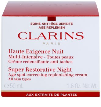 Clarins Super Restorative éjszakai krém az öregedés összes jele ellen minden bőrtípusra