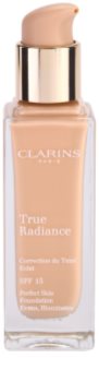 Clarins Face Make-Up True Radiance aufhellendes und feuchtigkeitsspendendes Make up für einen perfekten Look LSF 15