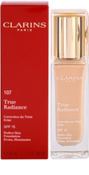 Clarins Face Make-Up True Radiance aufhellendes und feuchtigkeitsspendendes Make up für einen perfekten Look LSF 15