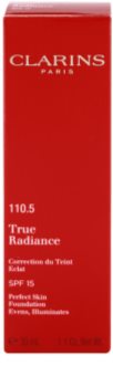 Clarins Face Make-Up True Radiance освітлюючий та зволожуючий тональний крем SPF 15