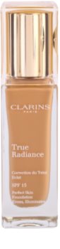 Clarins Face Make-Up True Radiance machiaj de stralucire si hidratare pentru un look perfect SPF 15