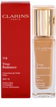 Clarins Face Make-Up True Radiance machiaj de stralucire si hidratare pentru un look perfect SPF 15