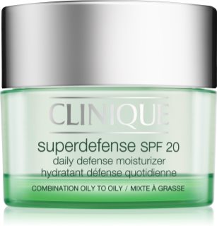 clinique cream oily moisturizing superdefense skin protecting combination notino