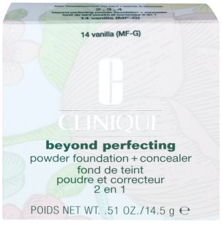 Clinique Beyond Perfecting púdrový make-up s korektorom 2 v 1
