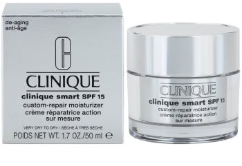 Clinique Clinique Smart crema anti-rid hidratanta pentru ten uscat și combinat crema anti-rid hidratanta pentru ten uscat și foarte uscat SPF 15