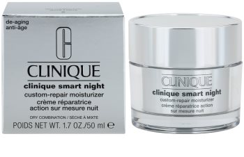 Clinique Clinique Smart creme hidratante de noite antirrugas para pele seca e mista
