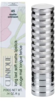 Clinique Long Last Soft Matte Lipstick стійка помада з матуючим ефектом