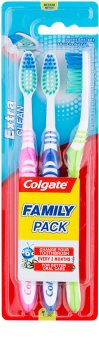 Colgate Extra Clean zubné kefky medium 3 ks
