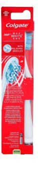 Colgate Max White One 360° Vibrationszahnbürste mit Batterie Medium