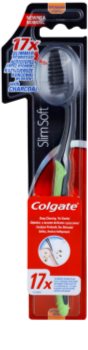 Colgate Slim Soft Charcoal zubní kartáček s aktivním uhlím soft