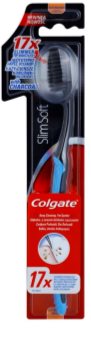 Colgate Slim Soft Charcoal zubní kartáček s aktivním uhlím soft
