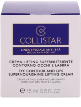 Collistar Special Anti-Age Voedende Lifting Crème voor Oog en Lip Contouren