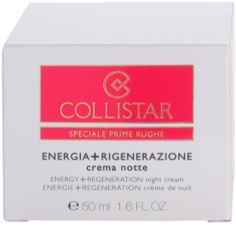 Collistar Special First Wrinkles crema de noapte regeneratoare pentru fermitate pentru piele sensibila