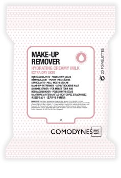 Comodynes Make-up Remover Creamy Milk Make-up Remover Doekjes voor Zeer Droge Huid