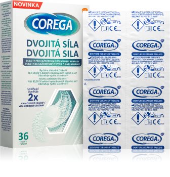 Corega Tabs δισκία καθαρισμού για αφαιρούμενα σιδεράκια και οδοντοστοιχία