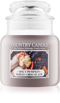 Country Candle Spicy Pumpkin White Chocolate vonná sviečka 453,6 g